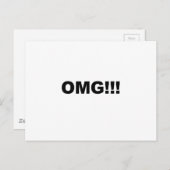 Carte Postale Oh mon Dieu ! ! ! (Devant / Derrière)