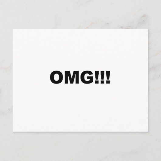 Carte Postale Oh mon Dieu ! ! ! (Devant)