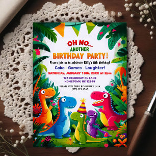 Carte Postale Oh Non ! Une autre fête d'anniversaire sur le thèm