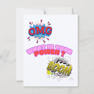 Carte Postale Oh, Quel Est Ton Pouvoir ?