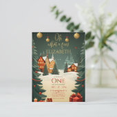 Carte Postale Oh Quel plaisir 1er Anniversaire de Noël  (Debout devant)