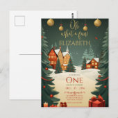 Carte Postale Oh Quel plaisir 1er Anniversaire de Noël  (Devant / Derrière)