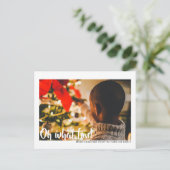 Carte Postale Oh Quelle Amusement Photo Joyeux Noël Personnalisé (Debout devant)