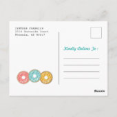 Carte Postale Oh Quelle Fête Gâteau Donut Première Fête D'annive (Dos)