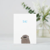 Carte postale 'Oh salut' (Debout devant)