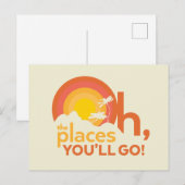 Carte Postale Oh, The Places You'll Go! Typographie de paysage (Devant / Derrière)
