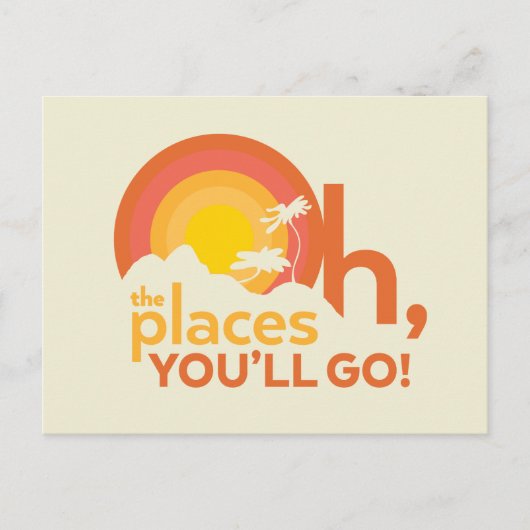 Carte Postale Oh, The Places You'll Go! Typographie de paysage (Devant)