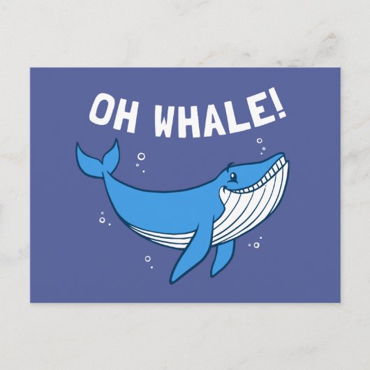 Carte Postale Oh Whale (Devant)