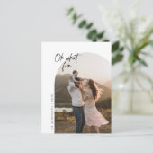 Carte Postale Oh What Fun, Photo Famille, Cadres Arch Salutation (Debout devant)