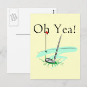 Carte Postale Oh Yea Golf T-shirts et cadeaux (Devant / Derrière)