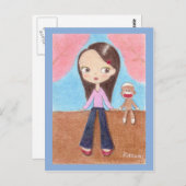 Carte postale Ohanami (observation des fleurs de c (Devant / Derrière)