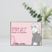 Carte Postale Ohh, Mammogramme... (Debout devant)