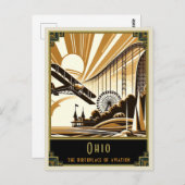 Carte Postale Ohio | Art déco (Devant / Derrière)