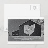 Carte Postale Ohio Barn (Devant / Derrière)