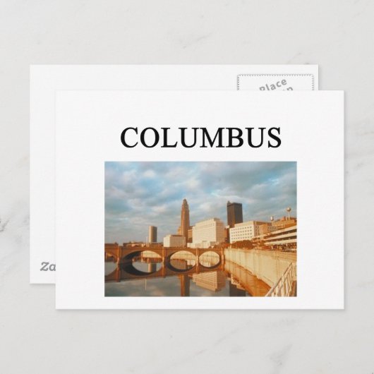Carte Postale Ohio COLUMBUS (Devant / Derrière)