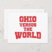CARTE POSTALE OHIO CONTRE LE MONDE (Devant / Derrière)