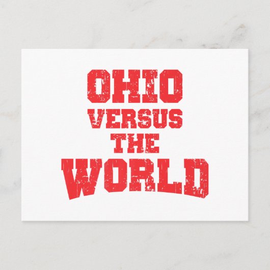 CARTE POSTALE OHIO CONTRE LE MONDE (Devant)