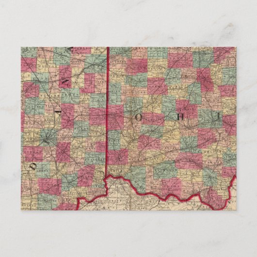Carte Postale Ohio et Indiana 3 (Devant)