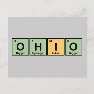 Carte Postale Ohio fait d'éléments