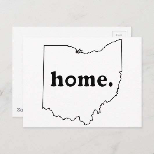 Carte Postale Ohio home (Devant / Derrière)