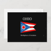 Carte Postale Ohio - Lieu de naissance de l'aviation (Devant / Derrière)