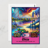 Carte Postale Ohio S'Interroge Sur Les Sites Iconiques (Devant / Derrière)