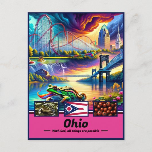 Carte Postale Ohio S'Interroge Sur Les Sites Iconiques (Devant)