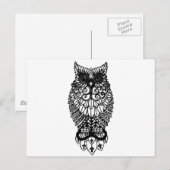 Carte Postale Ohm Owl (Devant / Derrière)