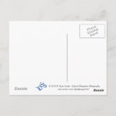 Carte postale Ohm Symbole en bleu (Dos)