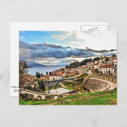 Carte Postale Ohrid, Macédoine (Devant / Derrière)