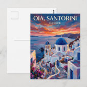 Carte Postale Oia Grèce (Devant / Derrière)