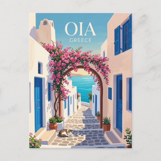 Carte Postale Oia Grèce (Devant)