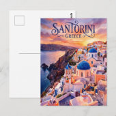 Carte Postale Oia Grèce (Devant / Derrière)