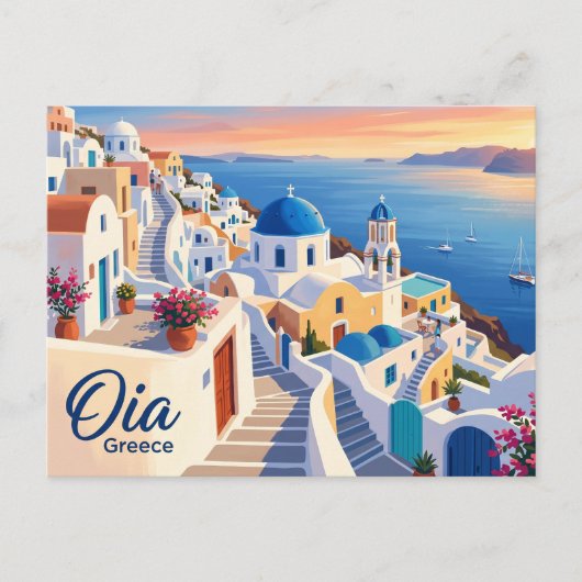 Carte Postale Oia Grèce (Devant)