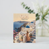Carte Postale Oia Grèce (Debout devant)