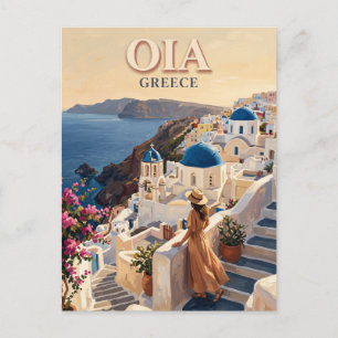Carte Postale Oia Grèce