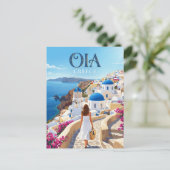 CARTE POSTALE OIA GRÈCE (Debout devant)