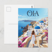 CARTE POSTALE OIA GRÈCE (Devant / Derrière)