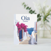 Carte Postale Oia Rue latérale Grèce (Debout devant)