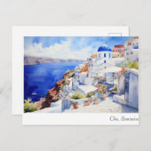 Carte Postale Oia Santorin (Devant / Derrière)