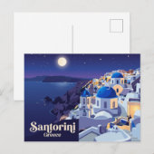 Carte Postale Oia, Santorin Grèce (Devant / Derrière)