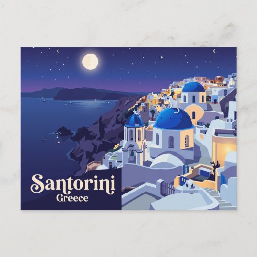 Carte Postale Oia, Santorin Grèce (Devant)
