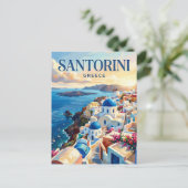 Carte Postale Oia, Santorin Grèce (Debout devant)