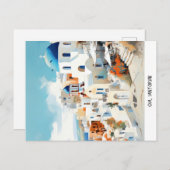 Carte postale Oia Santorini (Devant / Derrière)