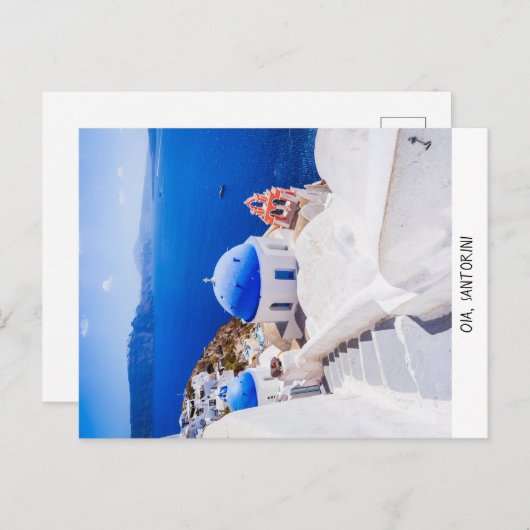 Carte postale Oia Santorini (Devant / Derrière)