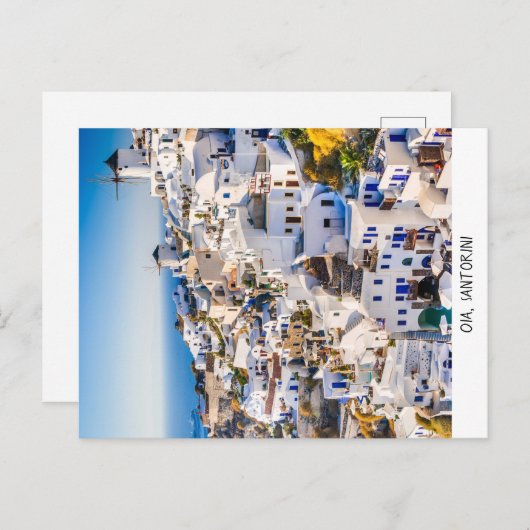 Carte postale Oia Santorini (Devant / Derrière)