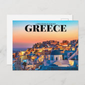 Carte Postale Oia Santorini, Grèce (Devant / Derrière)