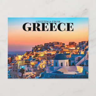 Carte Postale Oia Santorini, Grèce
