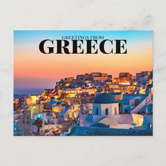 Carte Postale Oia Santorini, Grèce (Devant)