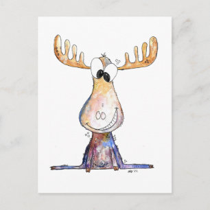 Carte Postale Oie blanche mignonne